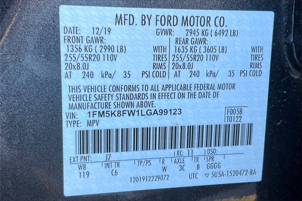 2020 Ford Explorer Limited