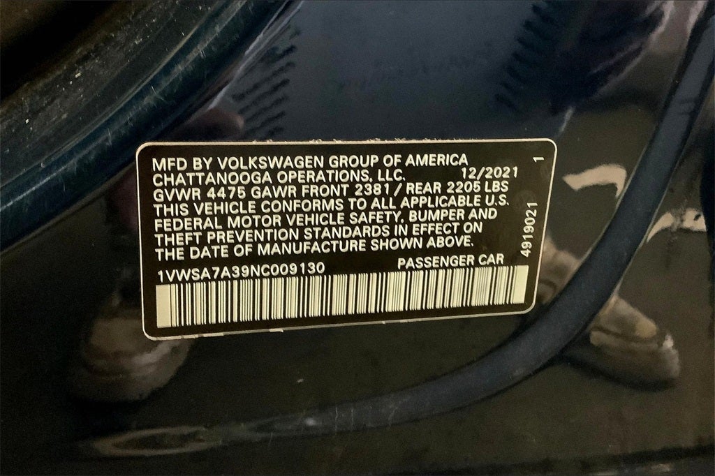 2022 Volkswagen Passat 2.0T SE