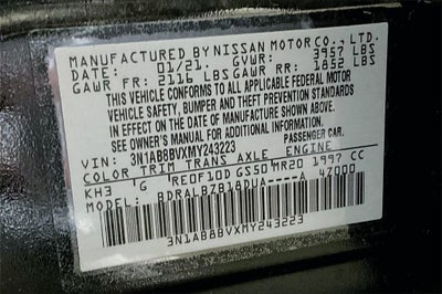 2021 Nissan Sentra S