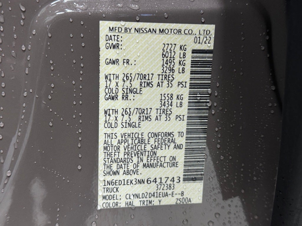 2022 Nissan Frontier PRO-4X