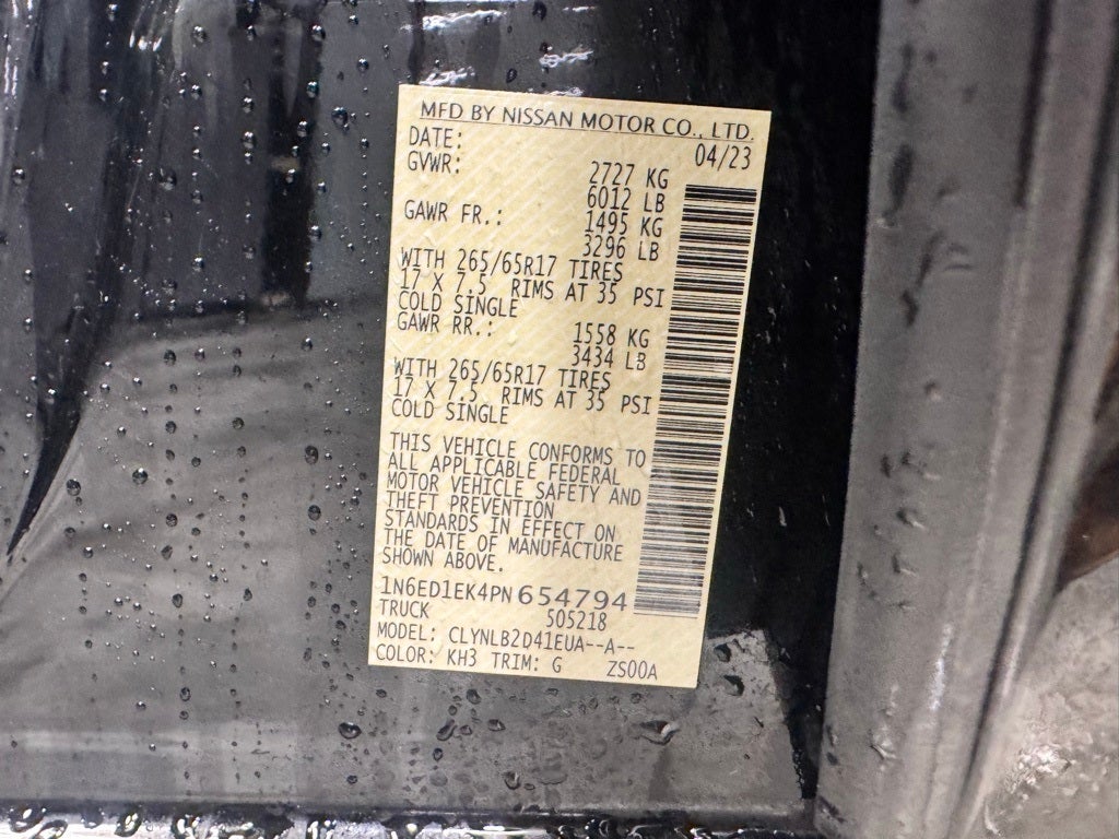 2023 Nissan Frontier SV