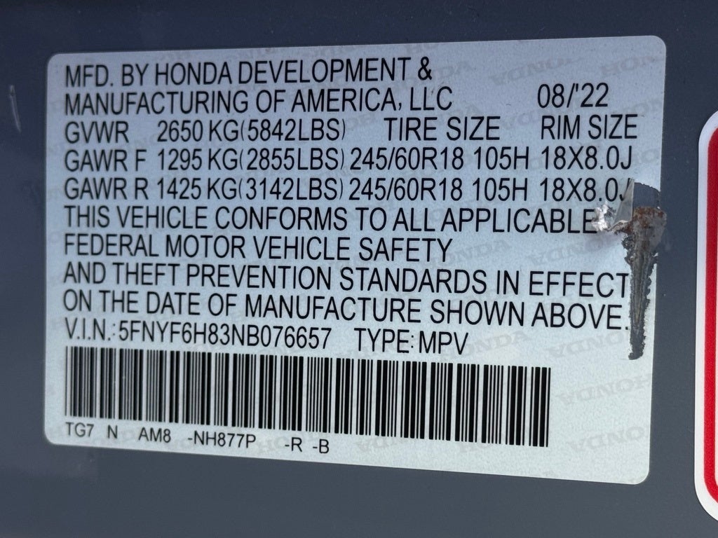 2022 Honda Pilot TrailSport AWD