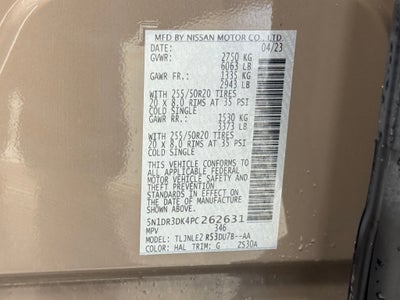 2023 Nissan Pathfinder Platinum