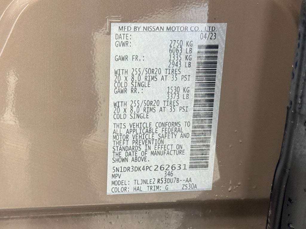 2023 Nissan Pathfinder Platinum