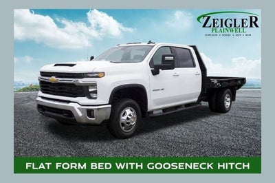 2024 Chevrolet Silverado 3500HD LT Flat Form Bed with Gooseneck Hitch