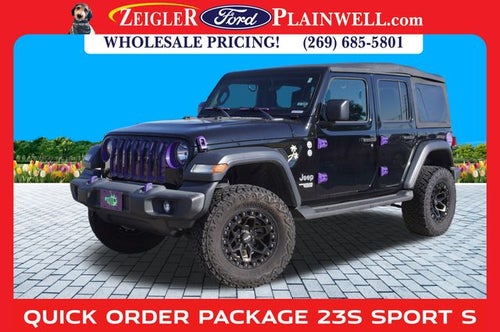 2018 Jeep Wrangler Unlimited Sport S V6 4 DOOR LIFT KIT CUSTOM WHEELS TIRES