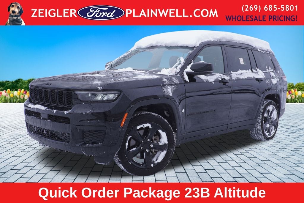 2023 Jeep Grand Cherokee L Altitude 4x4 Black Appearance Pkg Power Moonroof Rear Camer