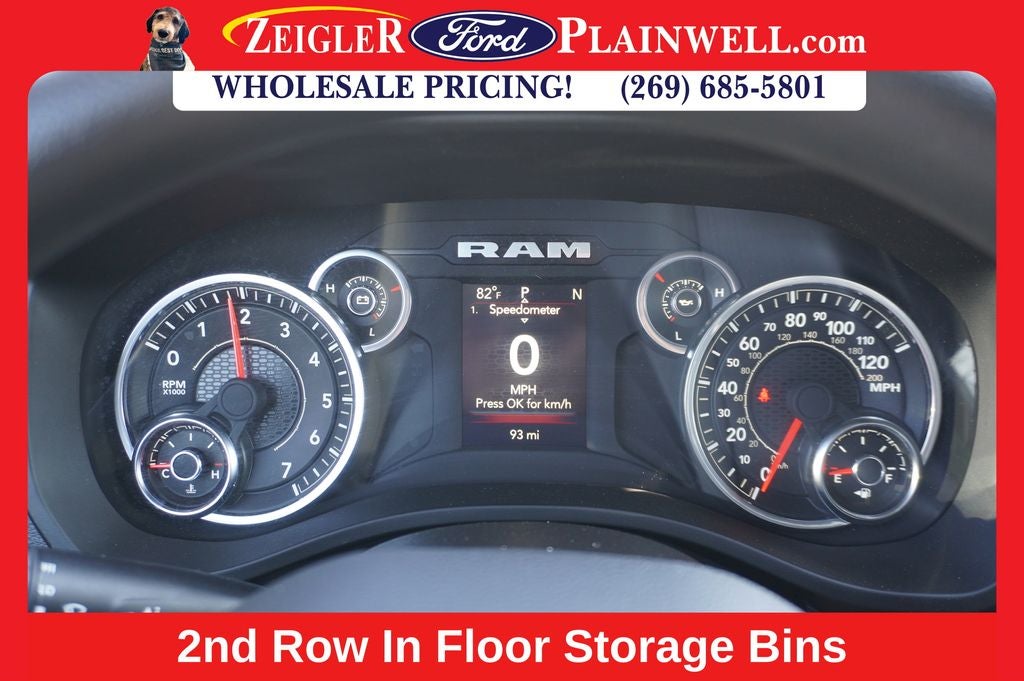 2024 RAM 1500 Tradesman 4x4 CREW CAB V6 3.6L 24 Valve CLASS 4 T TOW GROUP