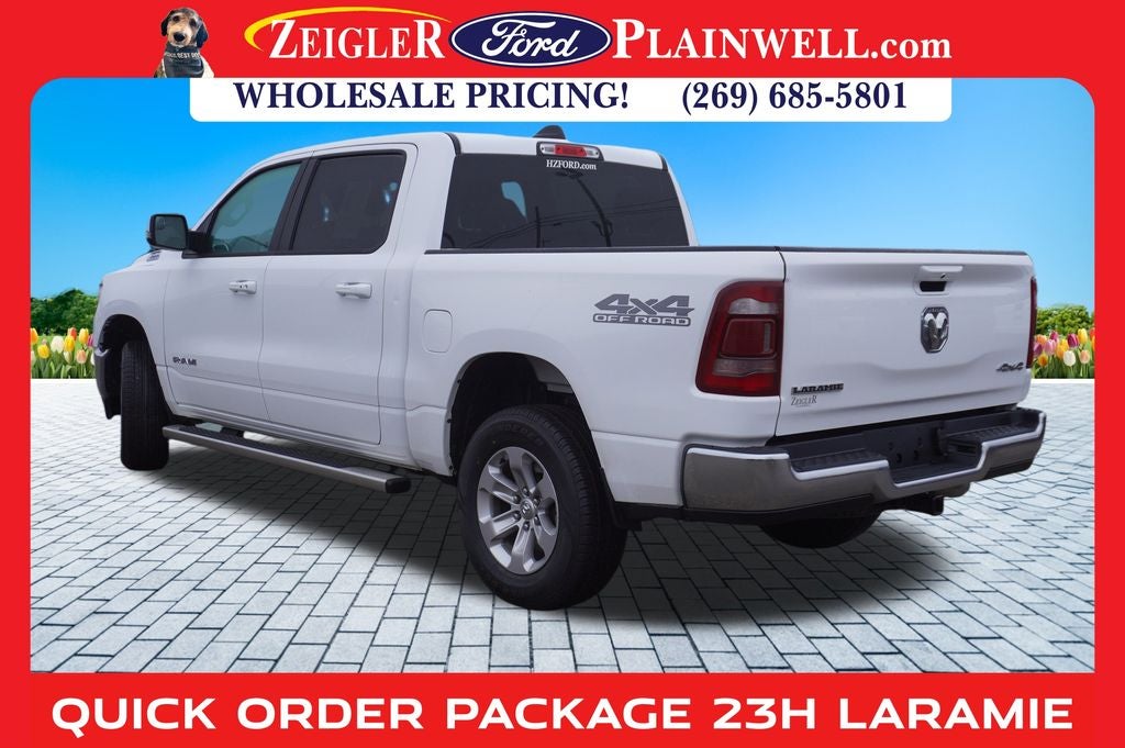2023 RAM 1500 Laramie CREW CAB 4x4 Navigation Heated Front Leather Heate