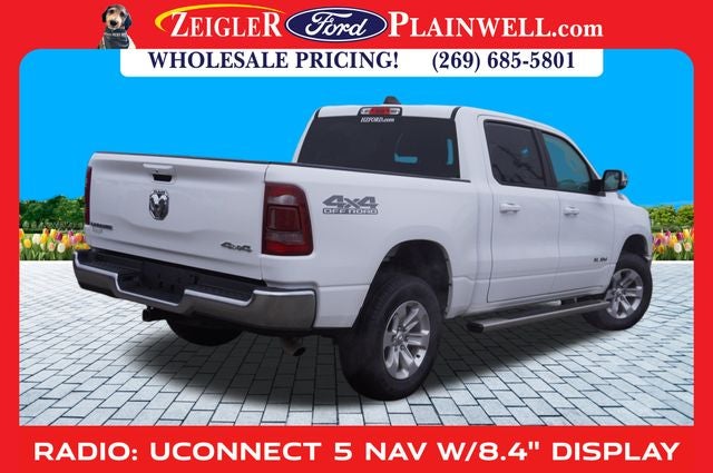 2023 RAM 1500 Laramie CREW CAB 4x4 Navigation Heated Front Leather Heate