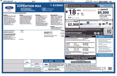 2025 Ford Expedition Max Active 4x4 Leather Panoramic Moonroof Leather Rear Camera