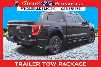 2023 Ford F-150 XLT Crew Cab 4x4 Twin Panel Roof Nav 20" Black Wheels