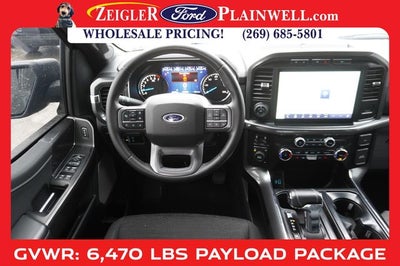 2023 Ford F-150 XLT Crew Cab 4x4 Twin Panel Roof Nav 20" Black Wheels