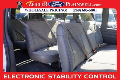 2023 GMC Savana 3500 LT 15 Passenger Extended WB Chrome Pkg Rear Camera