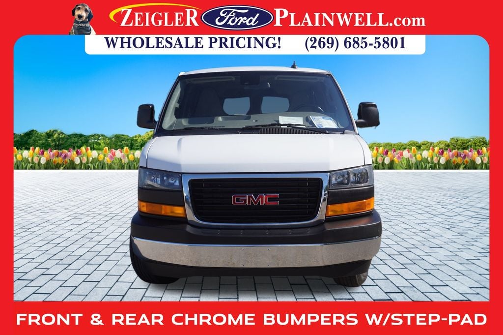 2023 GMC Savana 3500 LT 15 Passenger Extended WB Chrome Pkg Rear Camera