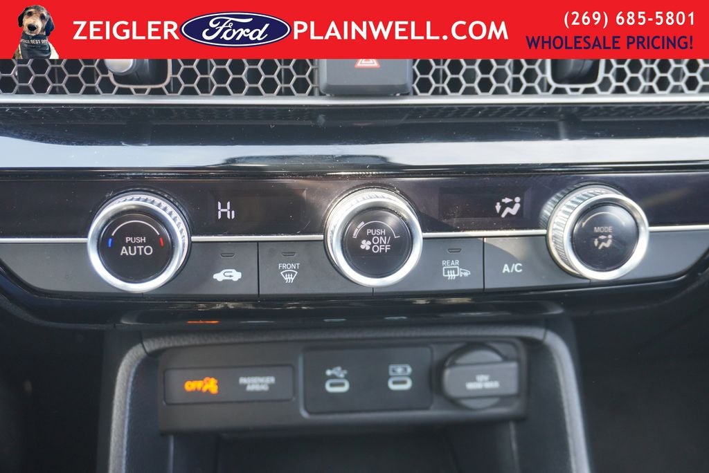 2025 Honda Civic Sport Leather Sport Pkg Black Wheels Rear Camera