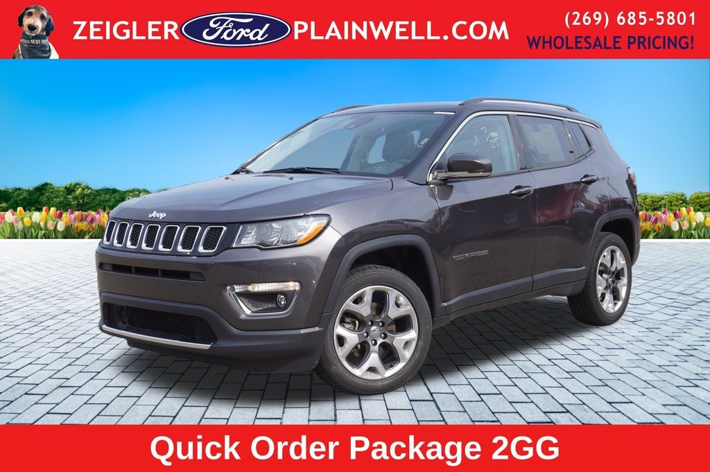 2021 Jeep Compass Limited 4x4 Leather Power Moonroof