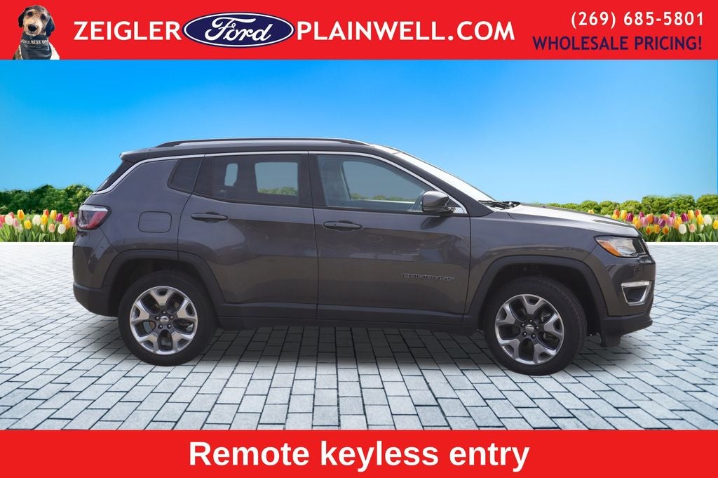 2021 Jeep Compass Limited 4x4 Leather Power Moonroof