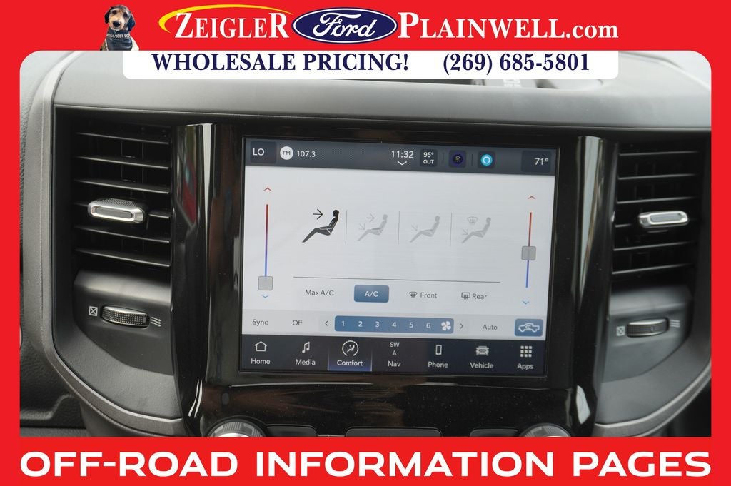 2023 RAM 3500 Tradesman 4x4 CREW CAB LONG BOX 6.4L V8 Nav HD Vinyl Seat Tr