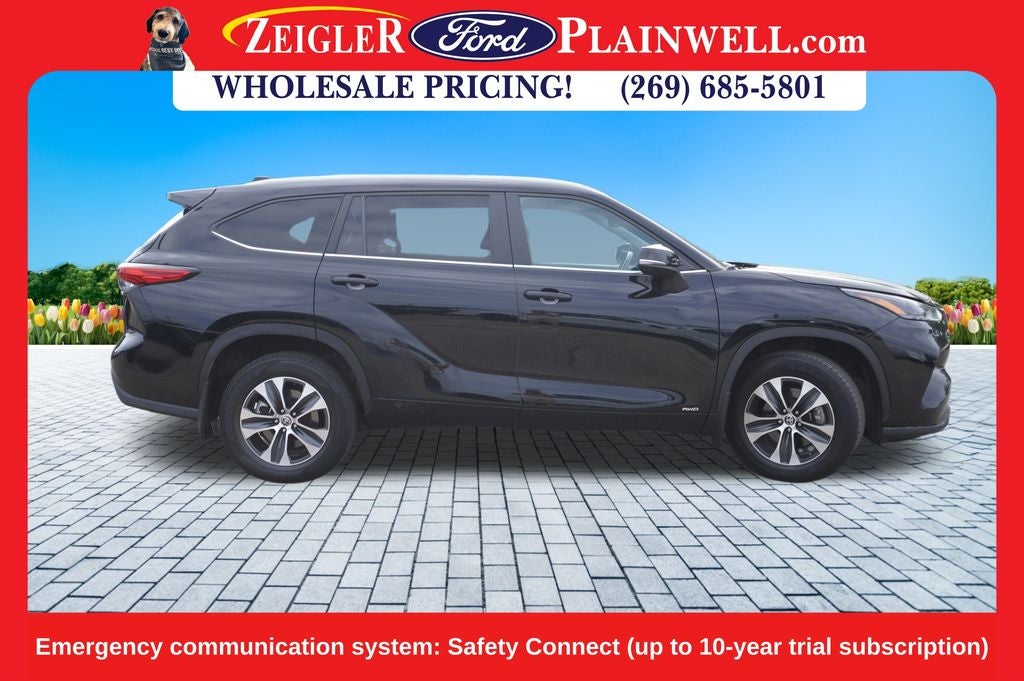 2023 Toyota Highlander Hybrid XLE 4x4 Power Moonroof Blis Rear Camera 3rd Row P Lift