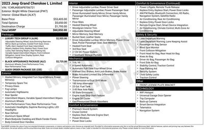 2023 Jeep Grand Cherokee L Limited 4x4