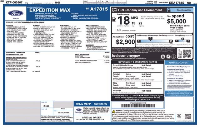 2025 Ford Expedition Max Platinum MAX