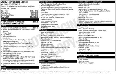 2023 Jeep Compass Limited 4x4