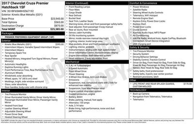 2017 Chevrolet Cruze Premier