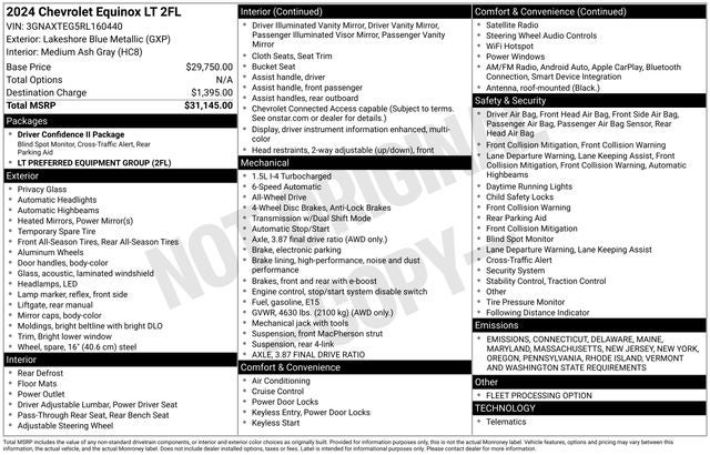 2024 Chevrolet Equinox AWD 2FL