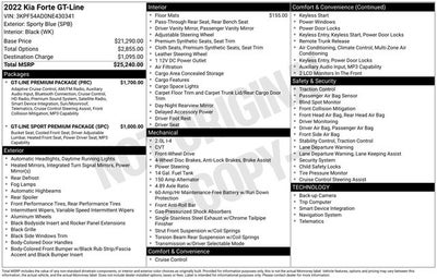 2022 Kia Forte GT-Line