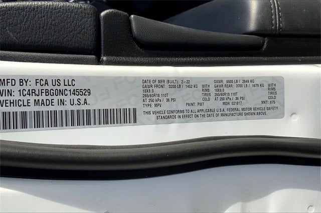 2022 Jeep Grand Cherokee WK Limited