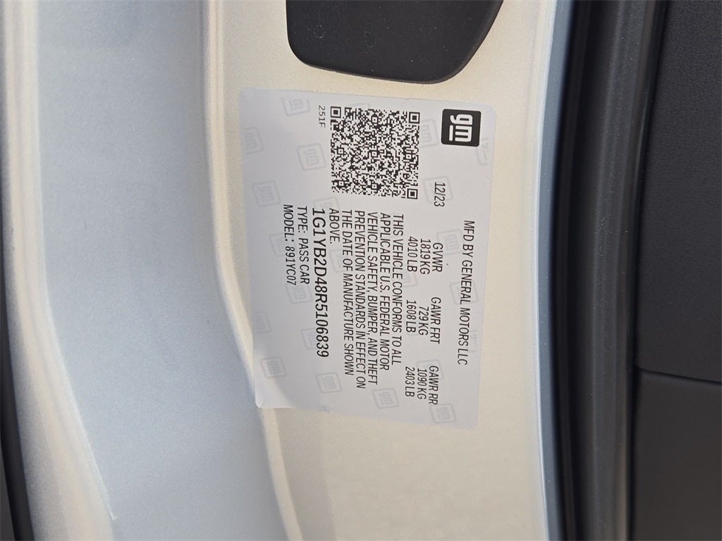 2024 Chevrolet Corvette Stingray 2LT