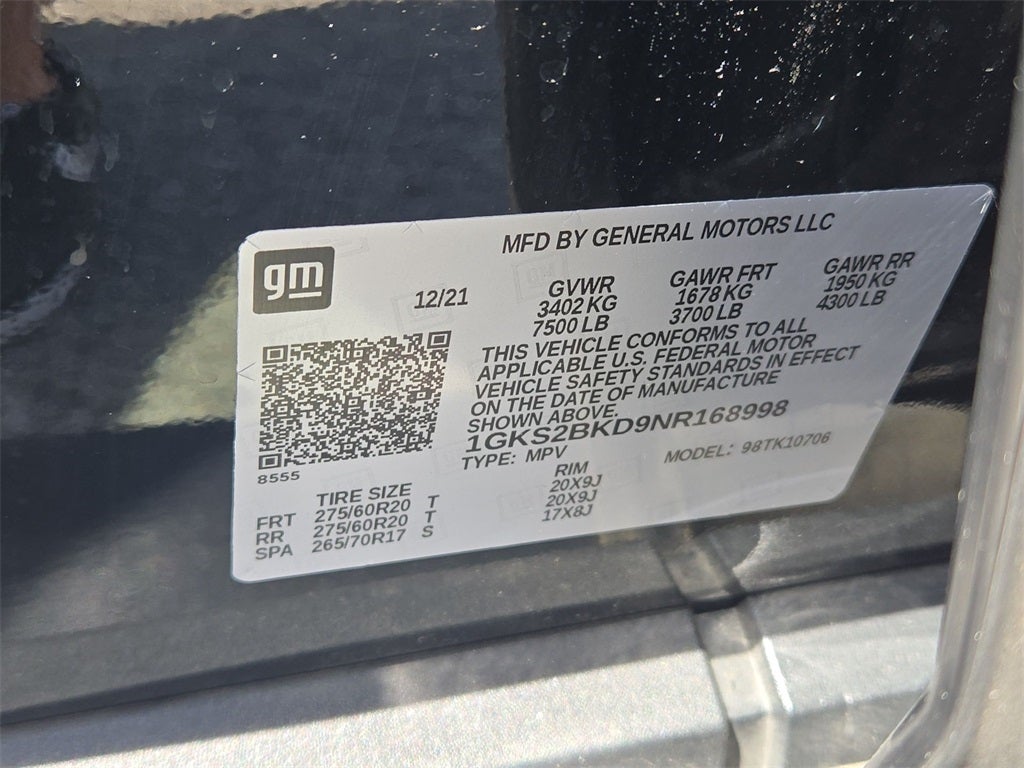 2022 GMC Yukon SLT 4WD AWD