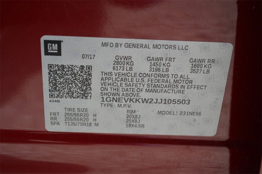 2018 Chevrolet Traverse High Country