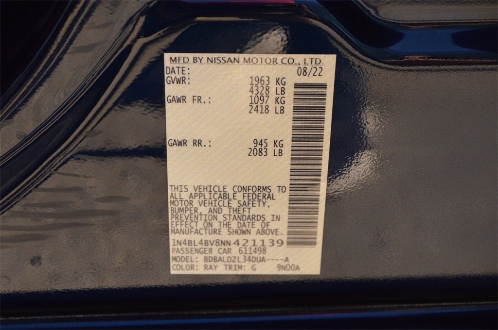 2022 Nissan Altima 2.5 S