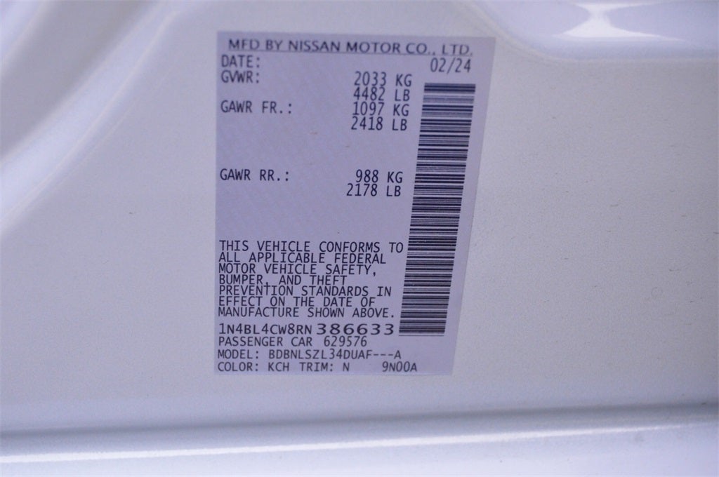 2024 Nissan Altima 2.5 SR