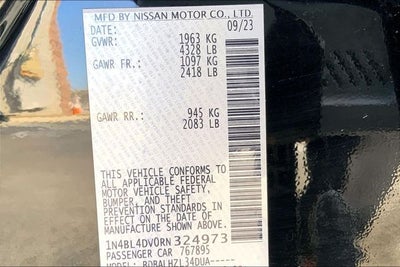 2024 Nissan Altima 2.5 SV