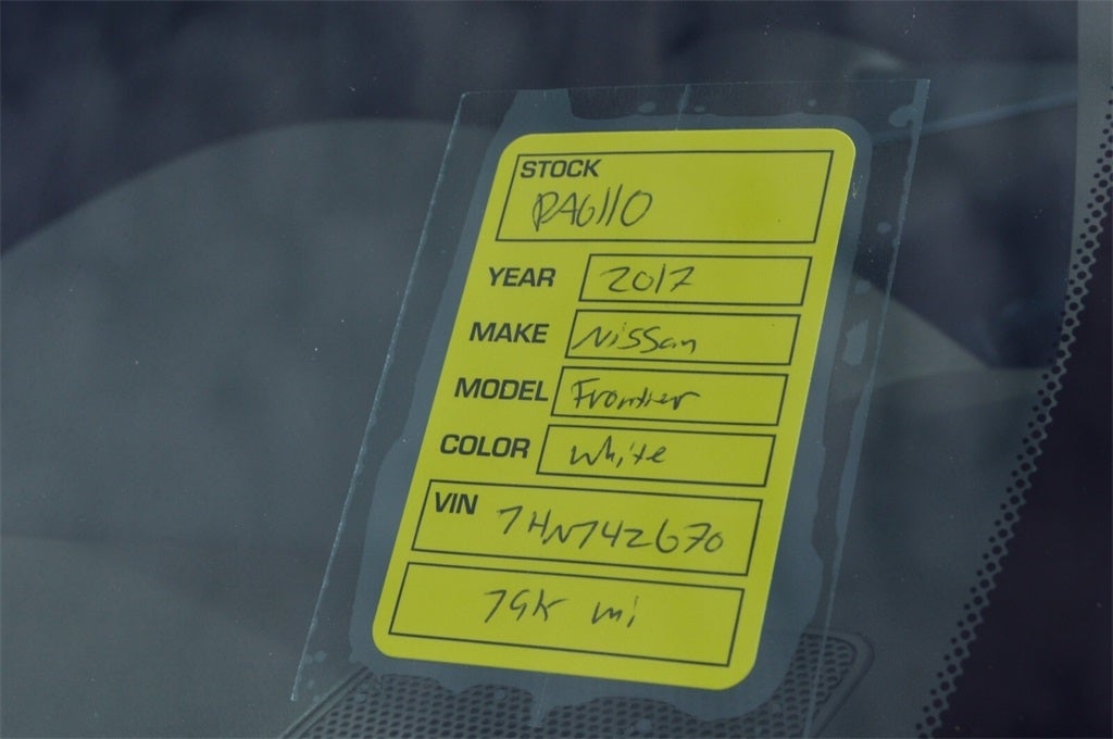 2017 Nissan Frontier SV I4