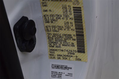 2017 Nissan Frontier SV I4