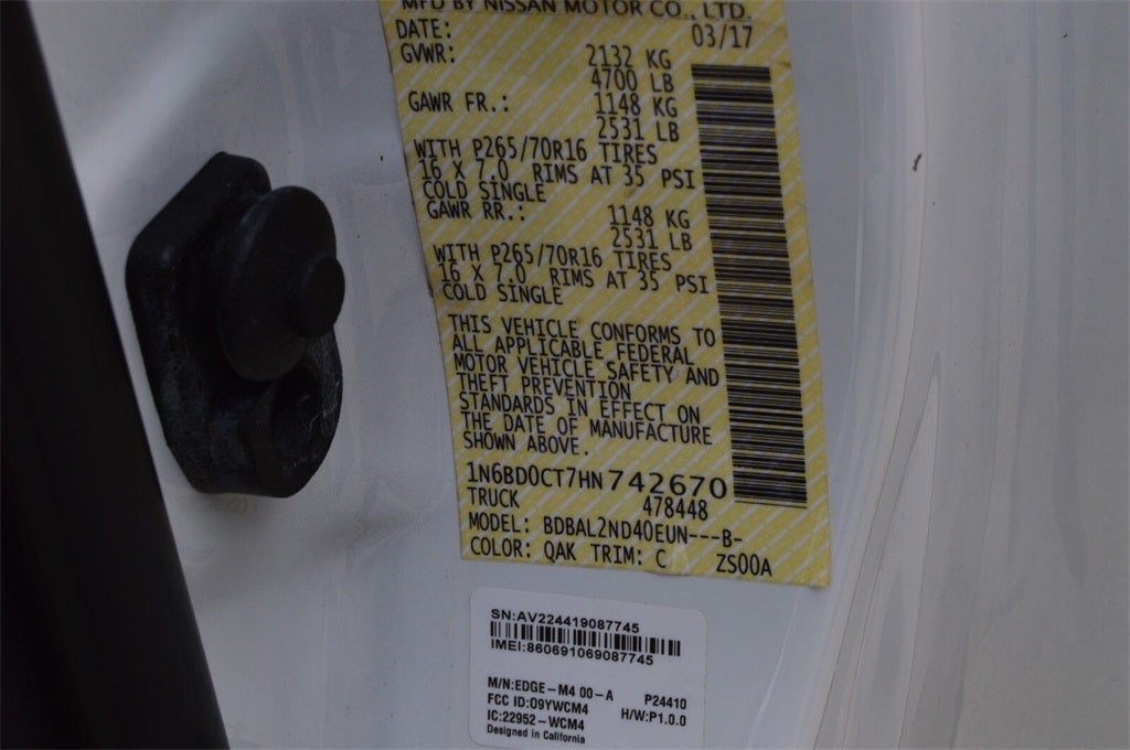 2017 Nissan Frontier SV I4