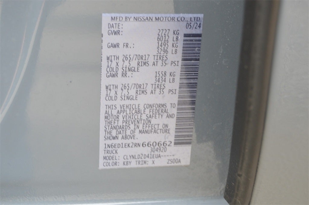 2024 Nissan Frontier PRO-4X