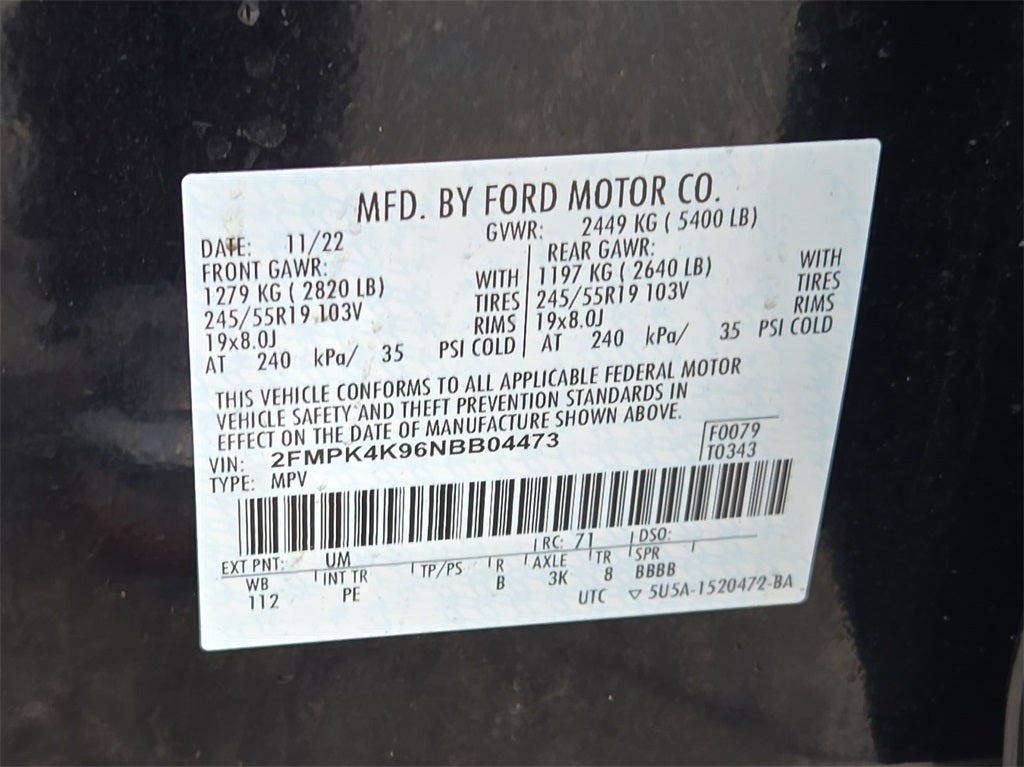 2022 Ford Edge Titanium AWD