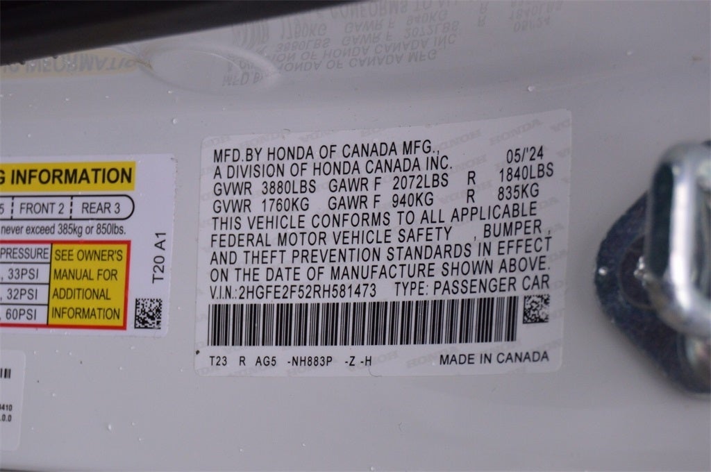 2024 Honda Civic Sport