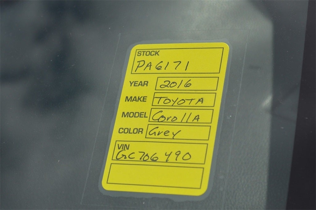 2016 Toyota Corolla L