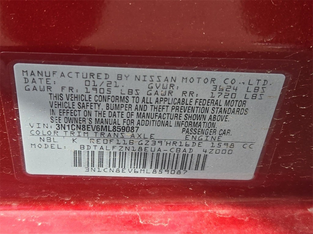 2021 Nissan Versa 1.6 SV