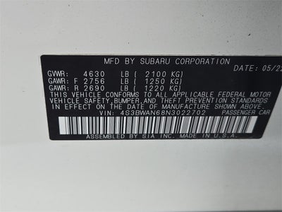 2022 Subaru Legacy Limited AWD