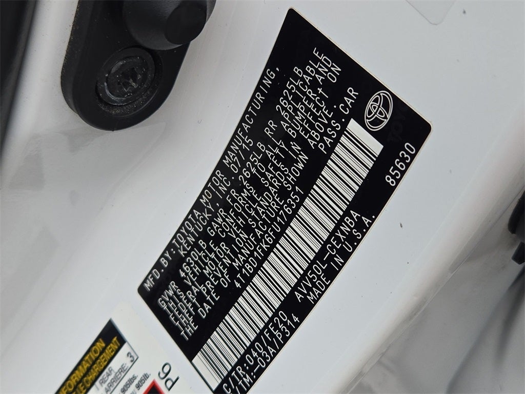 2015 Toyota Camry Hybrid LE