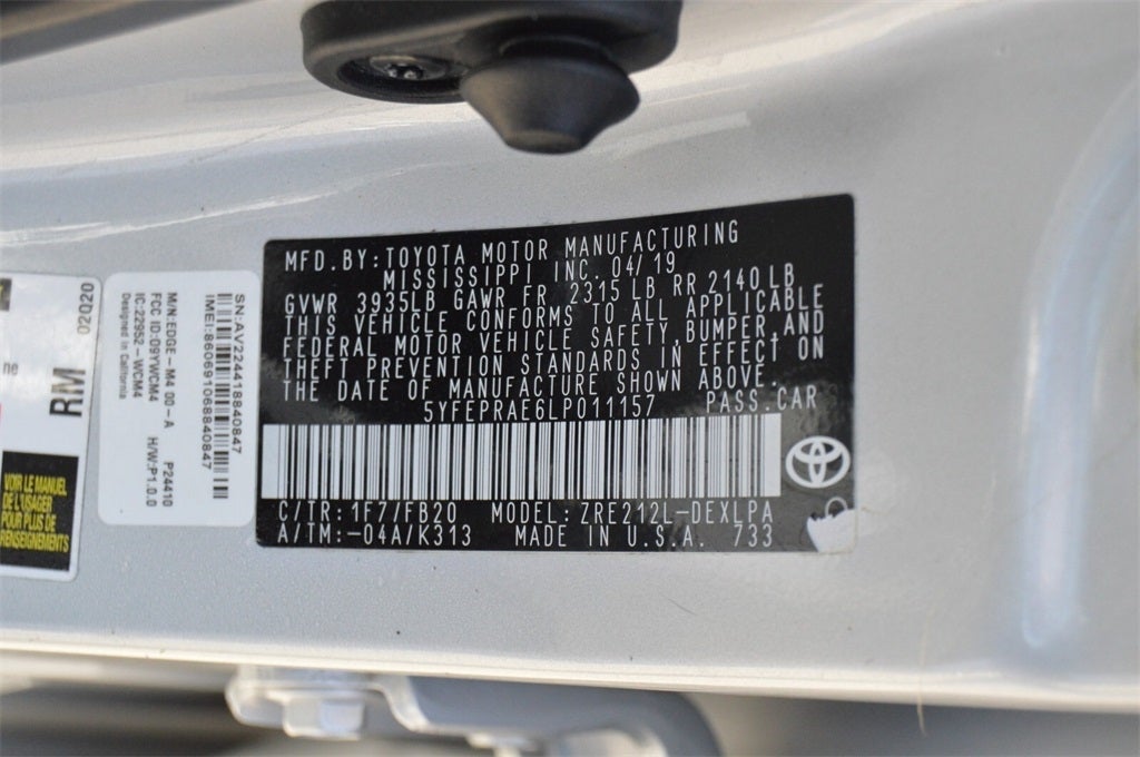 2020 Toyota Corolla LE