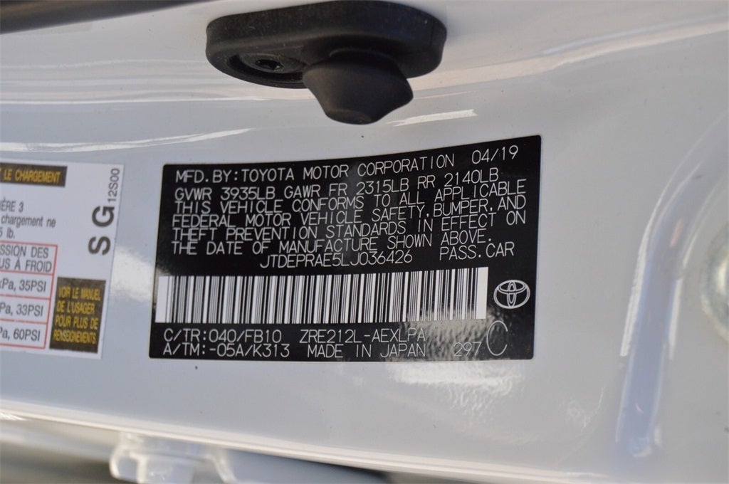 2020 Toyota Corolla LE