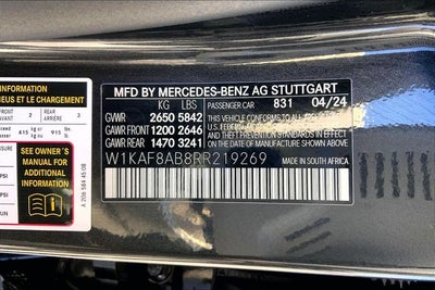 2024 Mercedes-Benz C-Class C 63 S AMG® 4MATIC®